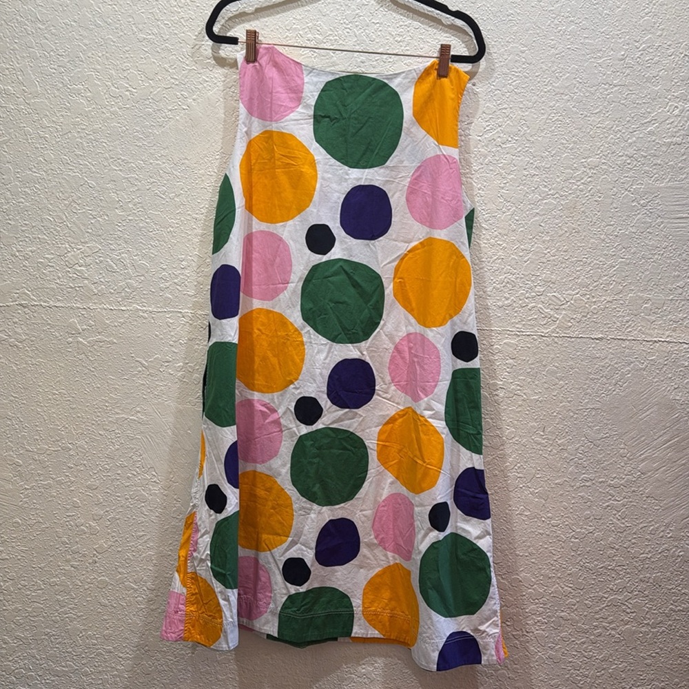 Marimekko Abstract Circle Dress with Pockets, Size L – Bold & Colorful Designer - Picture 4 of 6